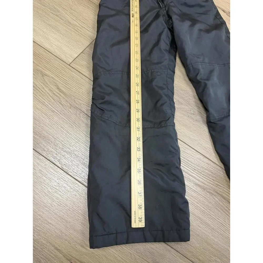 ZeroXposur Snow Bib Pants Kids 7/8 Black Ski Salopettes Adjustable Straps